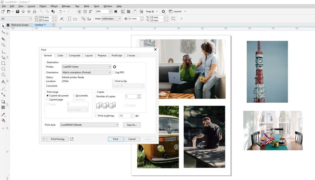 Printing in CorelDRAW