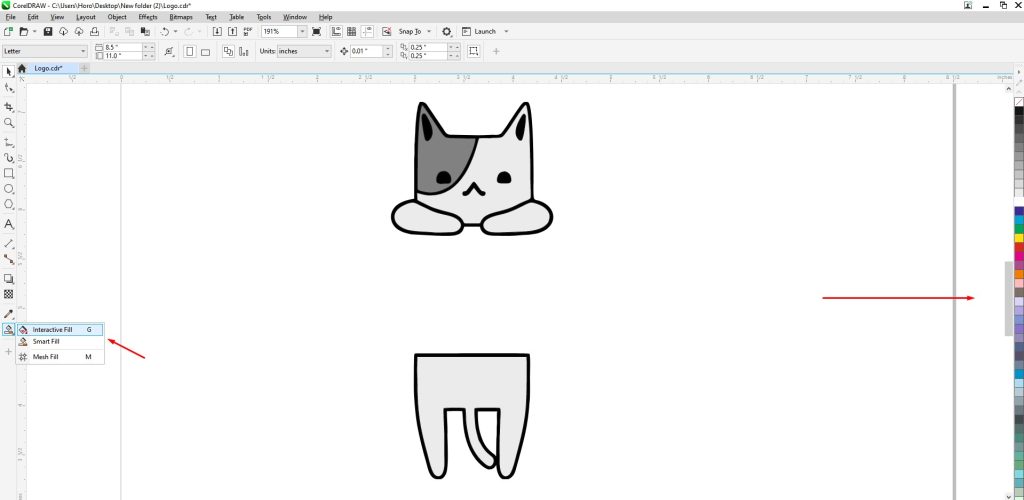 Interactive and Smart Fill CorelDRAW